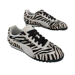 Puma Sneakers 8 Arizona Speedcat Zebra Stripes Black White Retro Pony Hair NEW